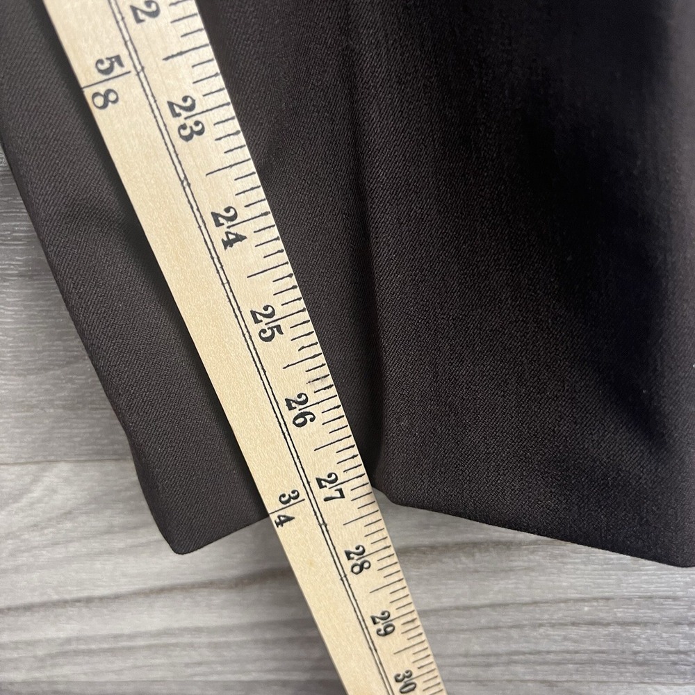 Talbots Dress Pants Womens 8 Brown Straight Stretch Career Business Pleated Corp - Picture 7 of 12